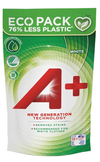 A+ White Pyykinpesuneste Täyttöpakkaus